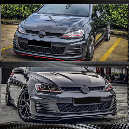 Front Grille (for HB 2012-2017, Dry Carbon) for Volkswagen Golf 7/E-Golf 2012-2020 - image 6