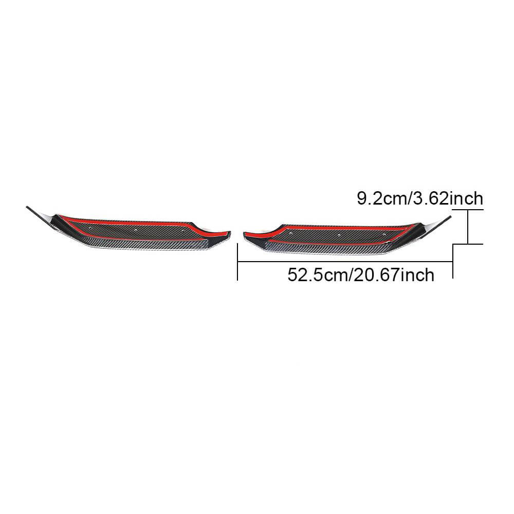 Front Bumper Flap Covers for G63 AMG 2019-2021 Carbon for Mercedes G сlass W463 2018-2024 - image 6