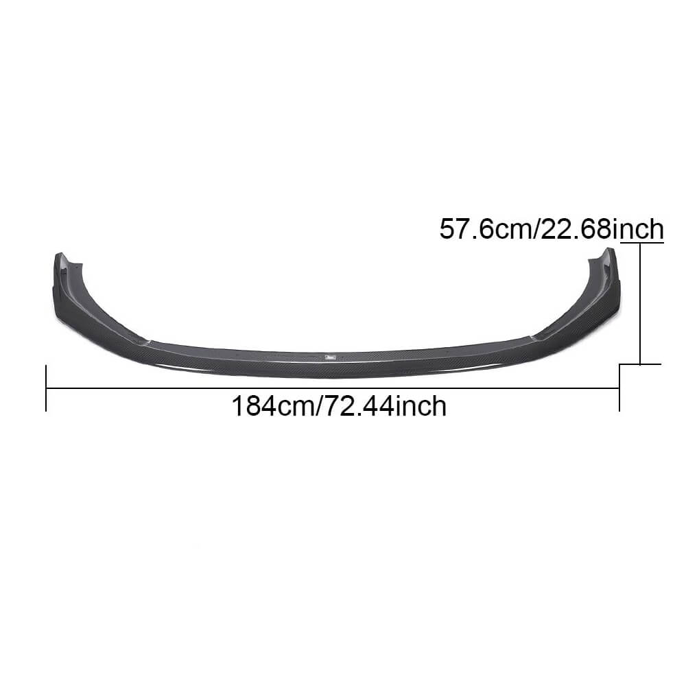 Front Bumper Lip V1 for RS4 Avant 2019-2021 Carbon for Audi A4 B9 2015-2024 - image 6