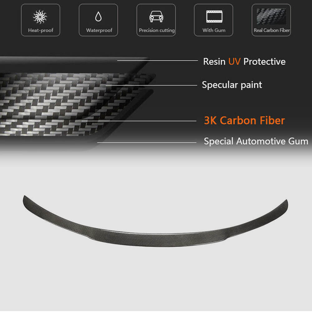 Spoiler V2 (Carbon) for Maserati Quattroporte 2013-2023 - image 6