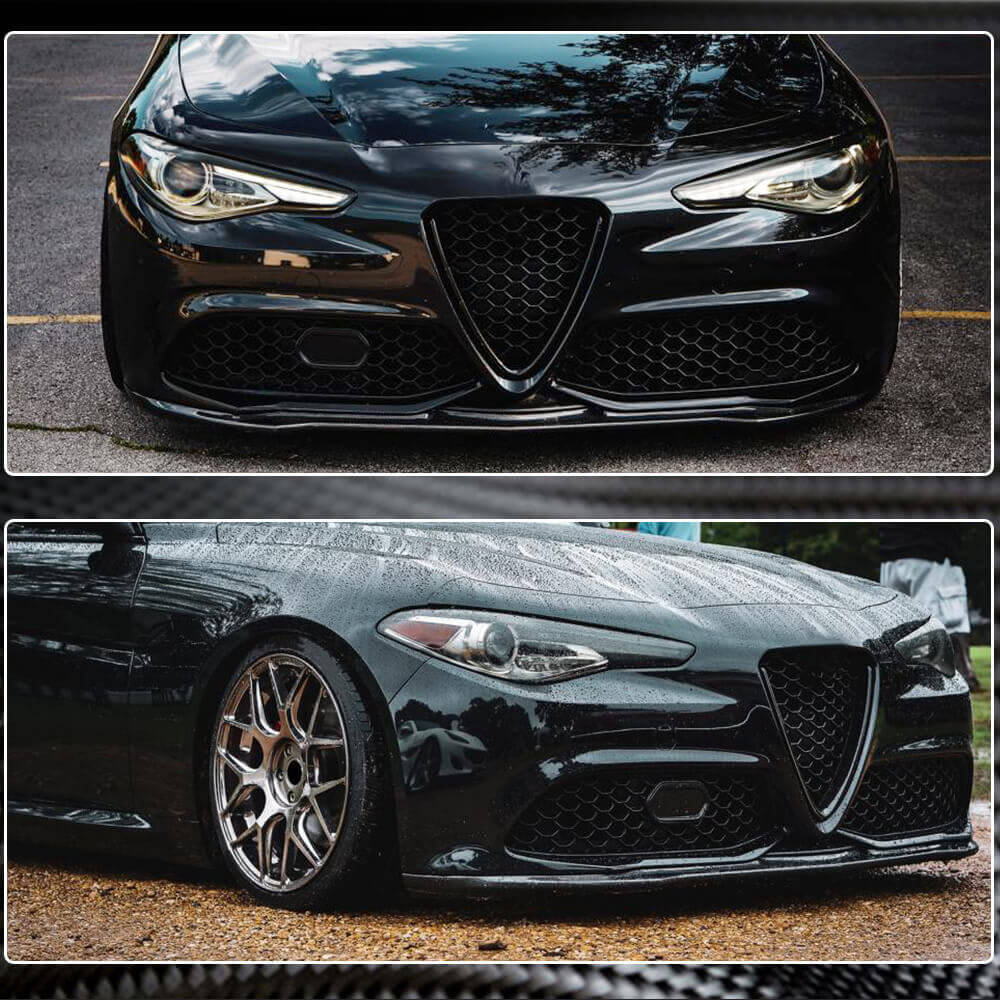 Front Bumper Lip V2 (for Sport, Carbon) for Alfa Romeo Giulia 2016-2022 - image 6