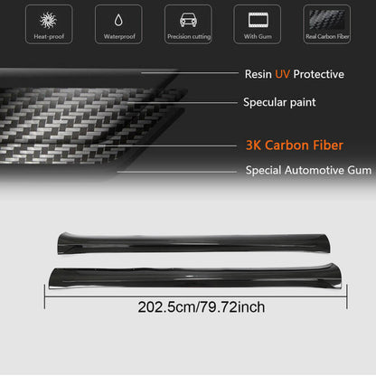 Carbon Side Skirt Extensions V2 (2019+) for Tesla Model Y 2020- - image 6