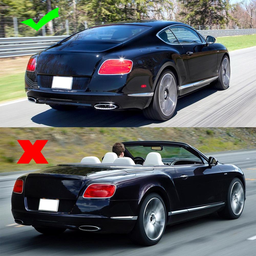 Rear Middle Window Spoiler Carbon Fiber for Bentley Continental GT 2011-2018 - image 6