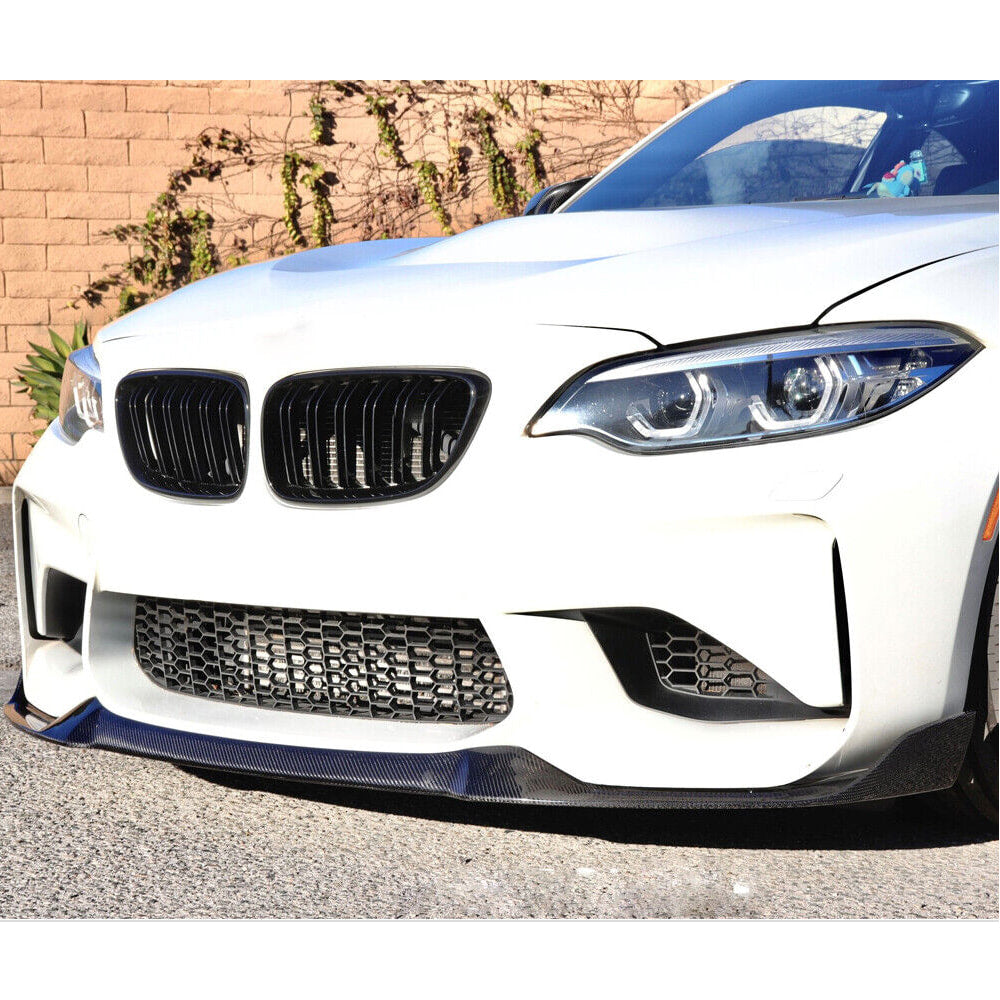 Front Bumper Lip Carbon Fiber V7 (for F87) for BMW 2 Series F22/23 2014-2021 - image 6