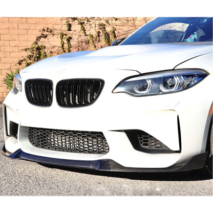 Front Bumper Lip Carbon Fiber V7 (for F87) for BMW 2 Series F22/23 2014-2021 - image 6