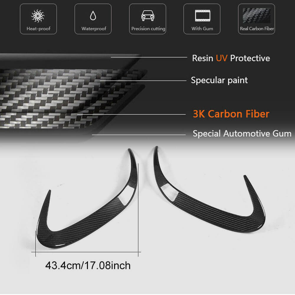 Covers on the rear bumper (for AMG / AMG-Line, Carbon) for Mercedes S-class C217 Coupe - image 6