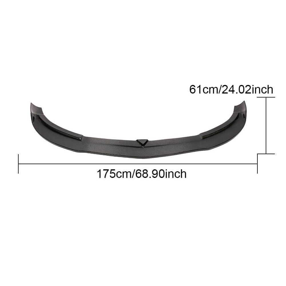 Lip V1 front bumper cover (for AMG-Line / A45 AMG HB 2013-2015, Carbon) for Mercedes A-class W176 2012-2018 - image 6