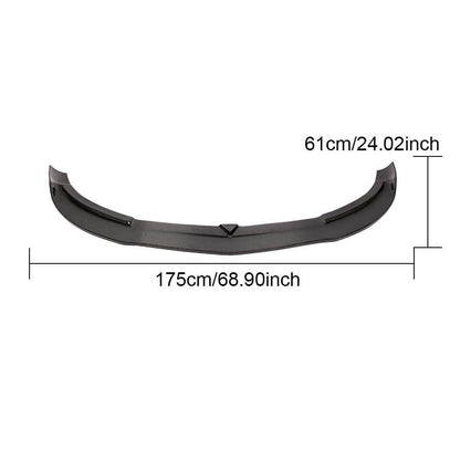 Lip V1 front bumper cover (for AMG-Line / A45 AMG HB 2013-2015, Carbon) for Mercedes A-class W176 2012-2018 - image 6