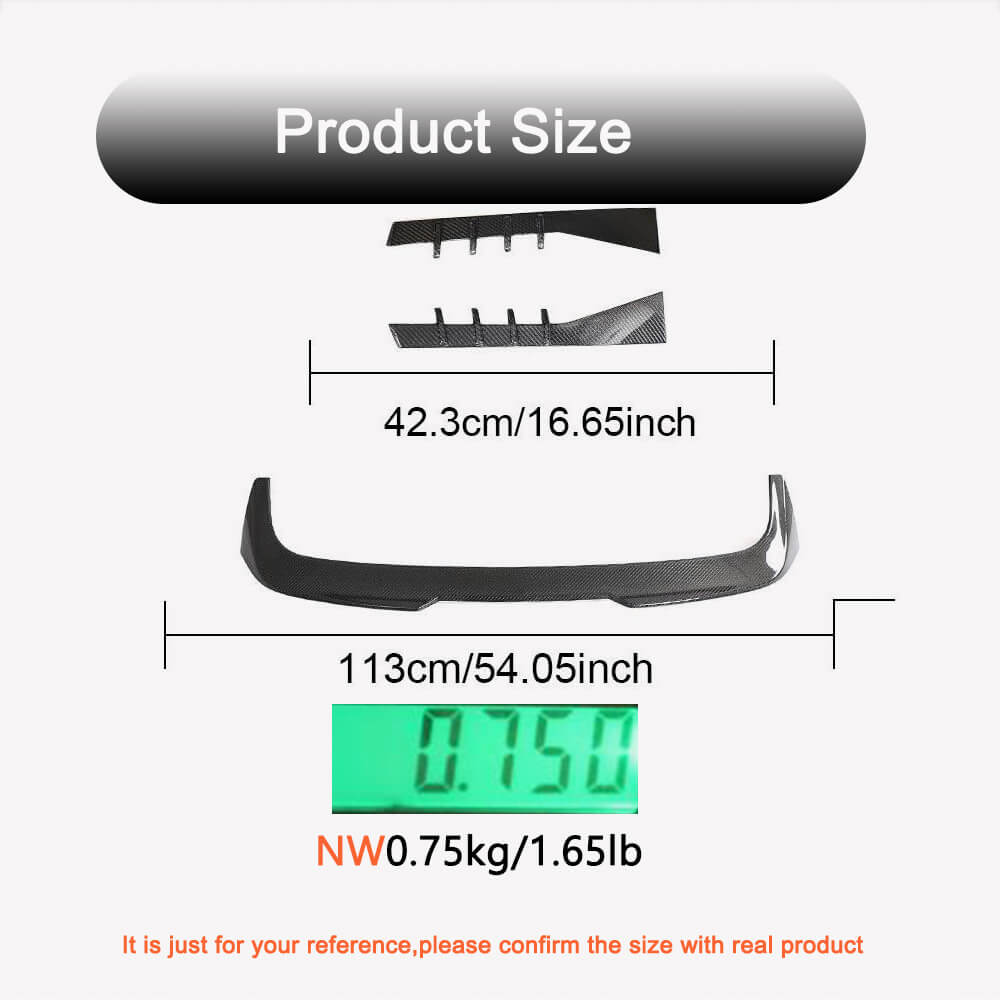 Rear Roof Spoiler Carbon Fiber (G81) for BMW 3 series G20/21 2018- - image 6