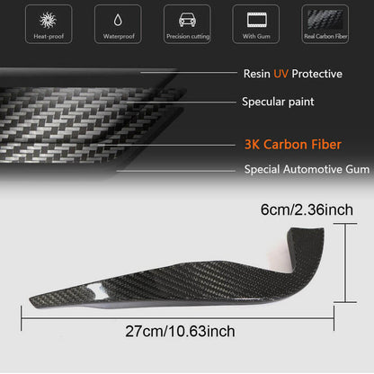 Side Skirts for Front Bumper (for RS, 2016-2019, Carbon) for Audi ТТ 2014-2023 - image 6