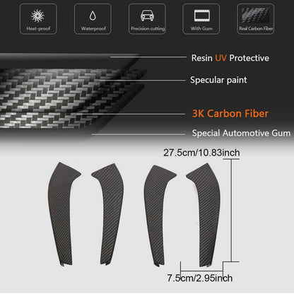 Front bumper extensions V1 (for GT R 2016-2019, Carbon) for Mercedes AMG GT C190/R190 2014-2022 - image 6