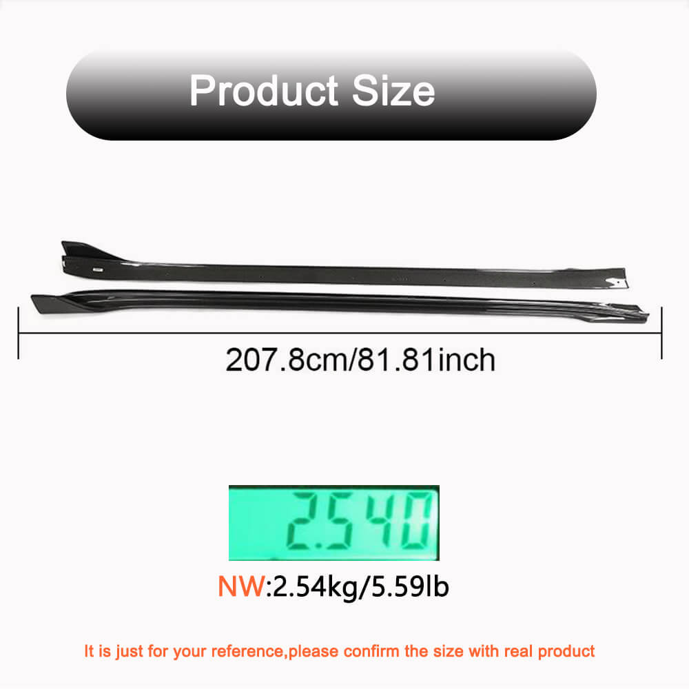 Side Skirts Carbon Fiber V3 (2016-2022) for Tesla Model 3 - image 6