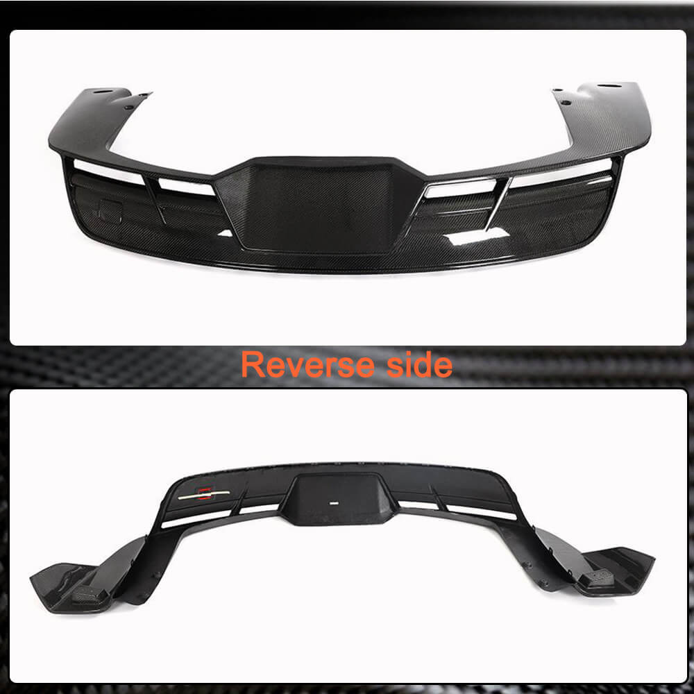 Rear Bumper Diffuser Carbon Fiber V2 (2021-2023) for Tesla Model S - image 6