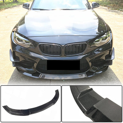 Front Bumper Lip V5 (for F87 M2, Carbon) for BMW 2 Series F22/23 2014-2021 - image 6