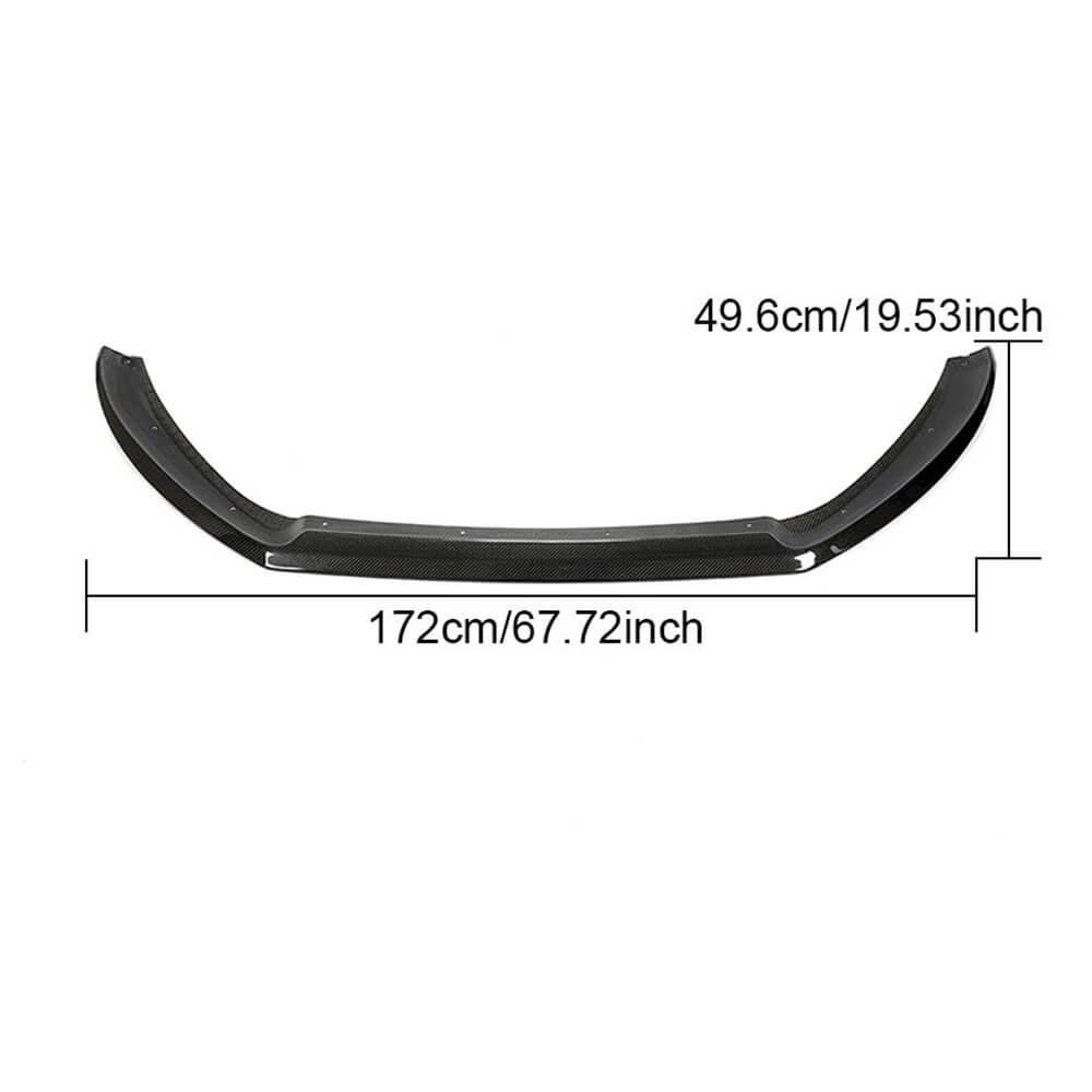 Front bumper lip (for S-Line Coupe 2007-2011, Carbon) for Audi A5 2007-2015 - image 6