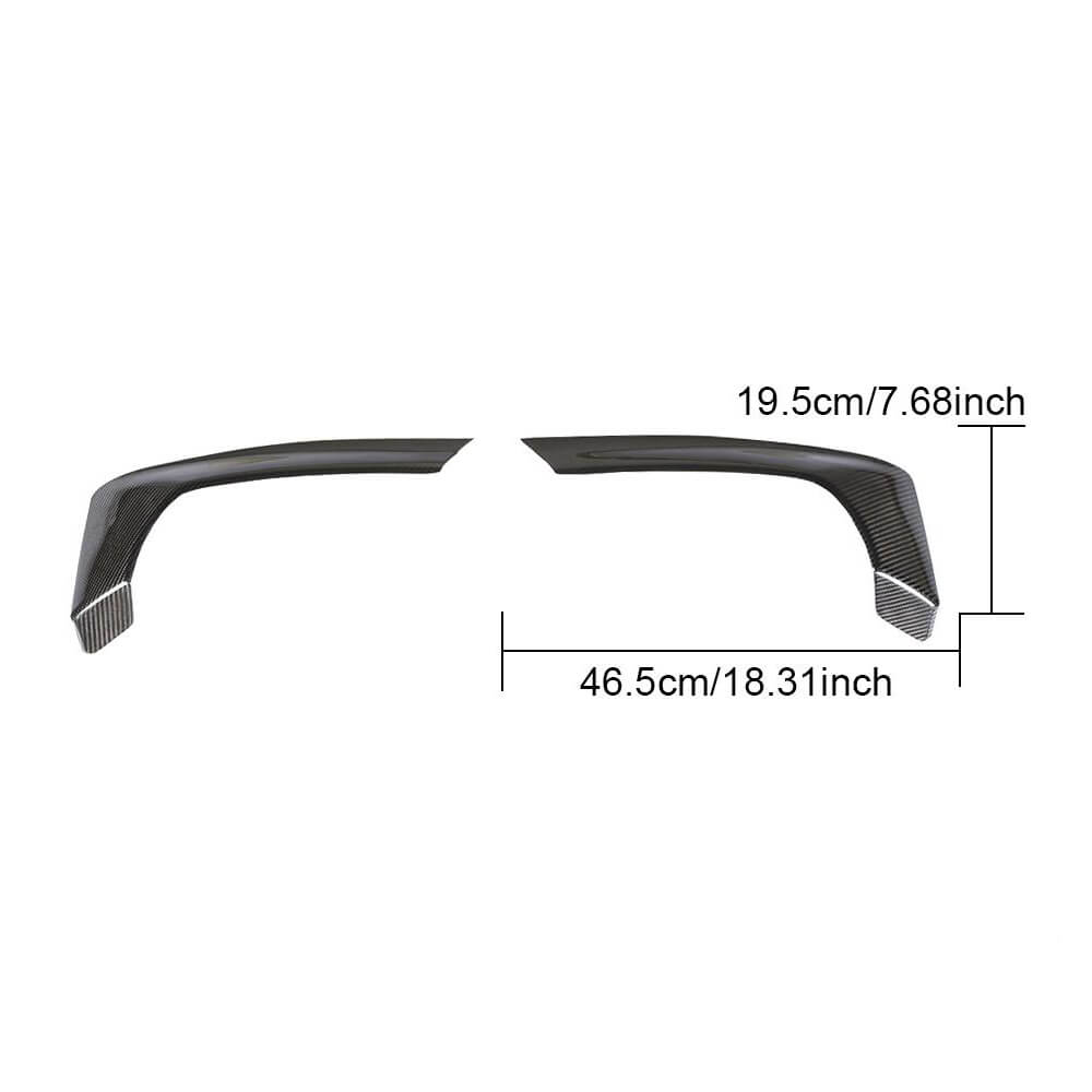 Rear Bumper Flaps Carbon for M5 F90 2017-2020 for BMW 5 Series G30/31 2017-2023 - image 6