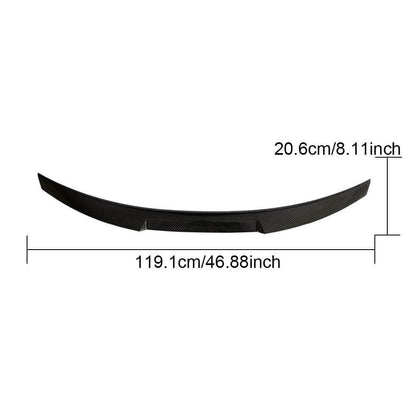 Rear Trunk Spoiler Dry Carbon Fiber V10 (Coupe) for BMW 4 series F-32 2012-2020 - image 6