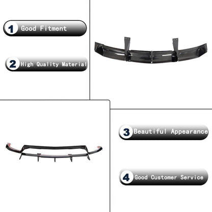 Rear bumper diffuser (for Z06, 2022-2024, Carbon) for Chevrolet Corvette C8 2019- - image 6