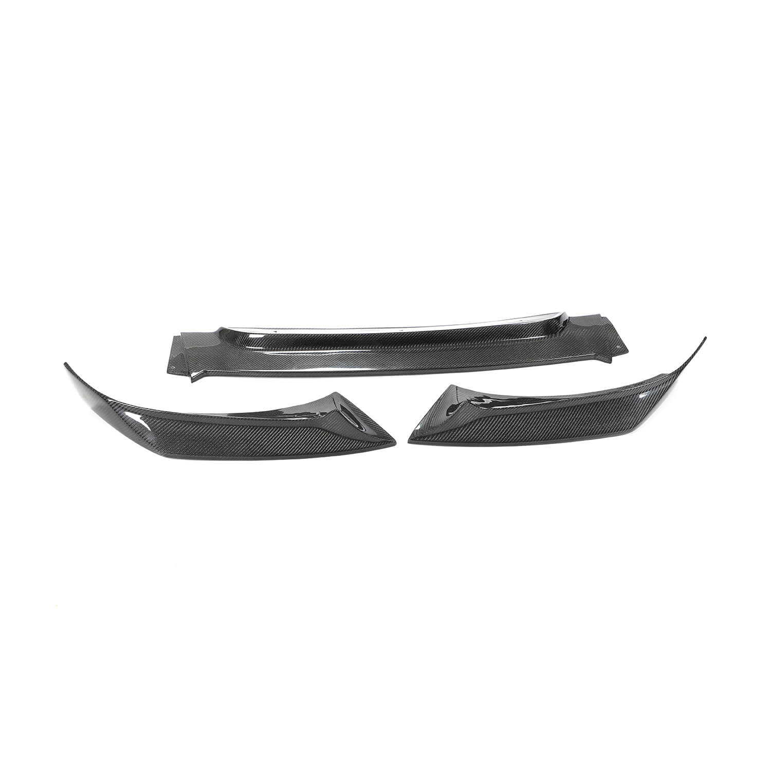 Front Bumper Lip V1 Add-on (for Base, Carbon) for BMW X6 F16 2014-2019 - image 6