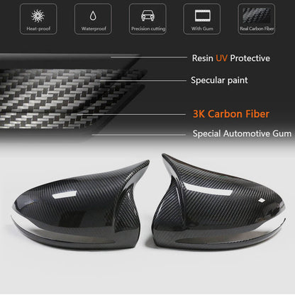 Mirror Covers V3 (Carbon) for Mercedes C-сlass W205 2014-2021 - image 6