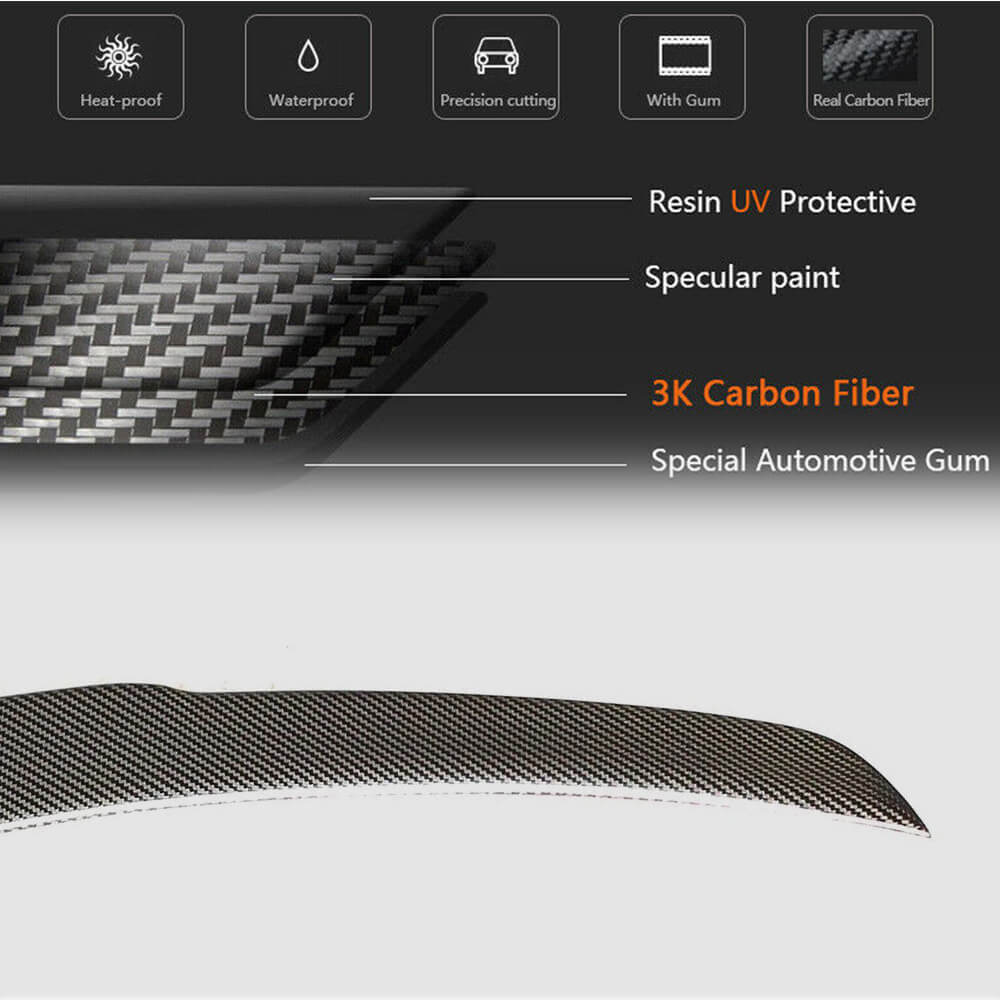 Spoiler V9 (for SD 2015-2019, Carbon) for Mercedes C-class W205 2014-2021 - image 6