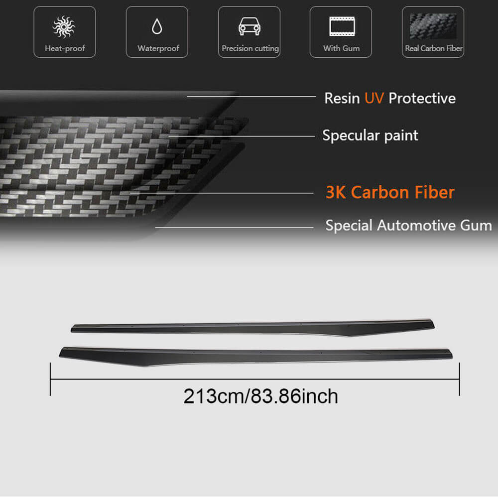Side sills V1 (for AMG/AMG-Line 2018-2020, Carbon) for Mercedes CLS C257 2018- - image 6