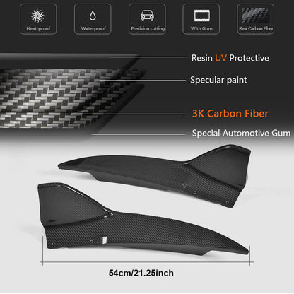 Covers on the rear bumper (for Base/F-Sport 2016-2020, Carbon) for Lexus IS 2013- - image 6