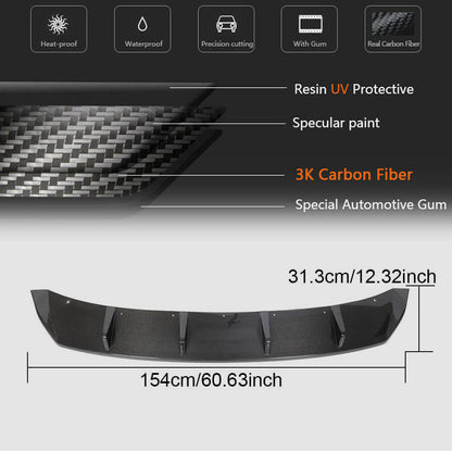 Rear Bumper Diffuser (Carbon) for BMW I3 2013-2022 - image 6