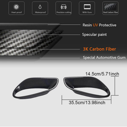 Covers on the rear fenders (for Turbo S 2014-2016, Carbon) for Porsche 911 2012-2018 - image 6