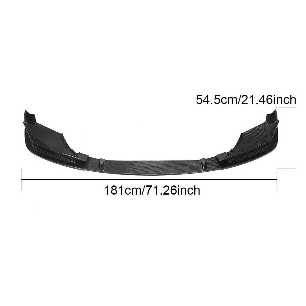 Front Bumper Lip V2 for M5 F90 2020-2024 Carbon for BMW 5 Series G30/G31 2017-2023 - image 6