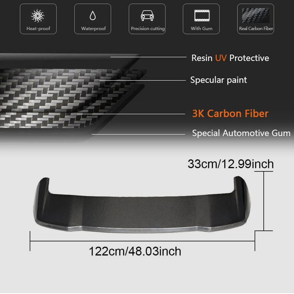 Rear Roof Spoiler Carbon Fiber V1 for BMW X3 G01 2018- - image 6