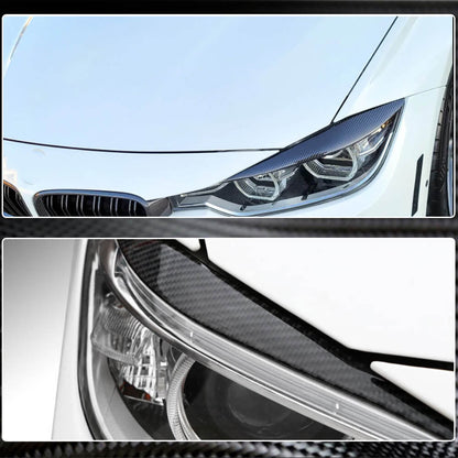 Headlight Eyelashes Carbon V2 for BMW 3 series F-30/31/34 2012-2019 - image 6