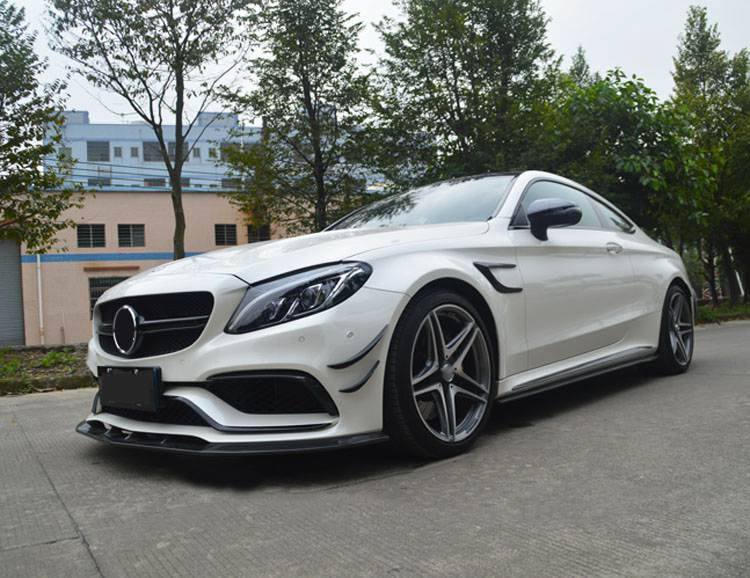 Carbon Front Fender Covers (for Coupe/Cabriolet C63 AMG 2015-2019) for Mercedes C-сlass W205 2014-2021 - image 6