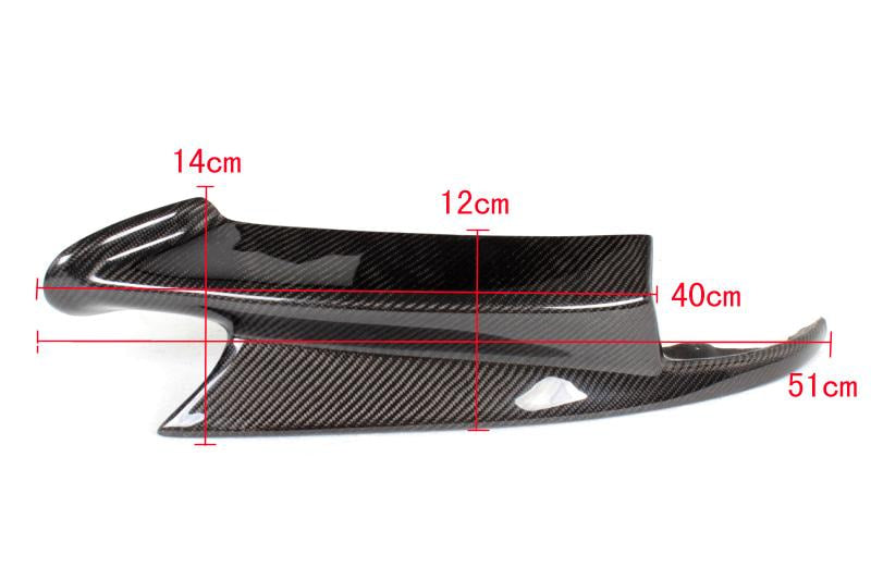Front Bumper Flap Extensions Carbon (for M3, Carbon) for BMW 3 Series E92/E93 2006–2013 - image 6