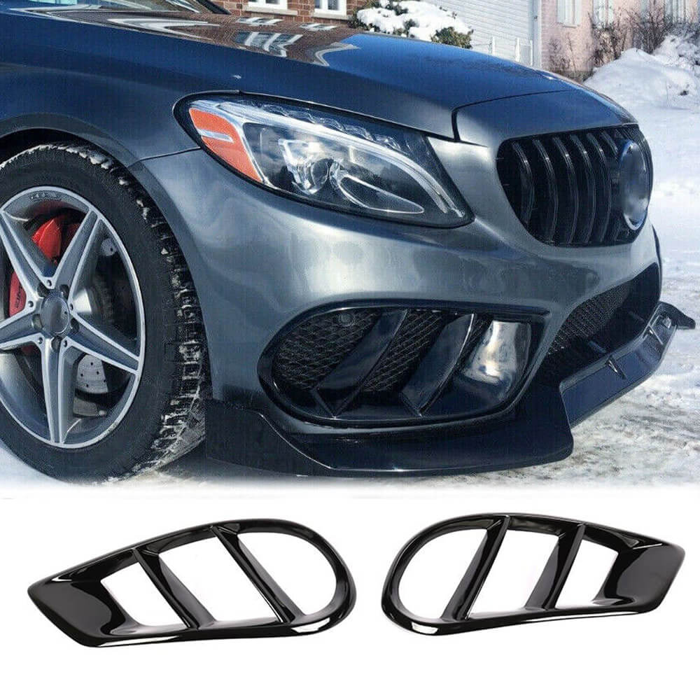 Carbon Fog Light Covers for C43 AMG 2015-2019 for Mercedes C-сlass W205 2014-2021 - image 6