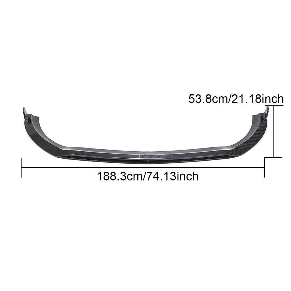 Front Bumper Lip Overlay (2020+, Dry Carbon) for Mercedes Vito/V-class W447 2014- - image 6
