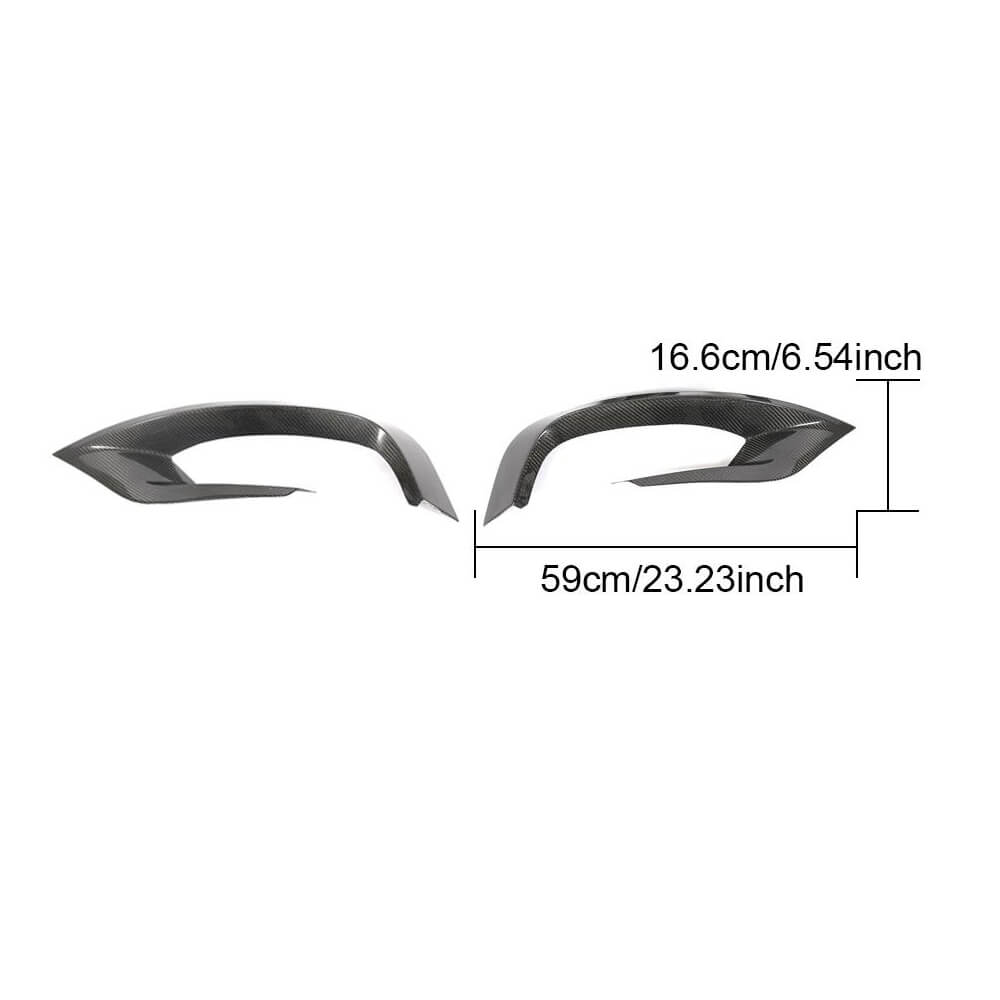 Covers on the front bumper (for AMG-Line 2014-2017, Carbon) for Mercedes S-class W222 - image 6