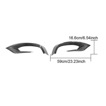 Covers on the front bumper (for AMG-Line 2014-2017, Carbon) for Mercedes S-class W222 - image 6