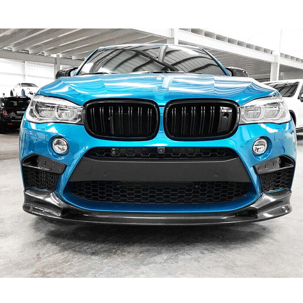 Front Bumper Lip Carbon Fiber V2 (for F85) for BMW X5 F-15 2013-2018 - image 6