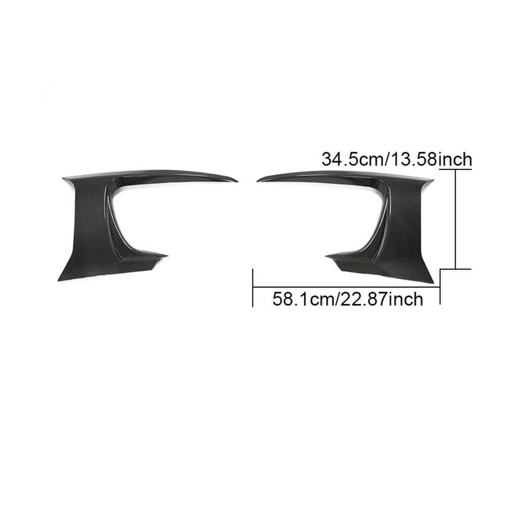 Carbon Front Bumper Covers (for Base 2017-2019) for Jaguar F-Type 2013-2024 - image 6