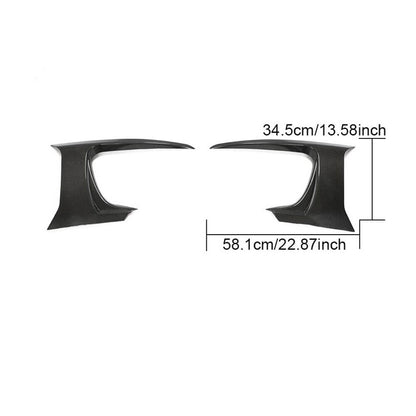 Carbon Front Bumper Covers (for Base 2017-2019) for Jaguar F-Type 2013-2024 - image 6