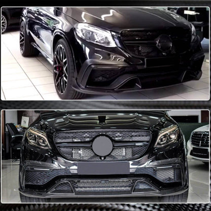 Covers on the front bumper (for GLE63 AMG, Carbon) for Mercedes GLE coupe C292 2015-2019 - image 6