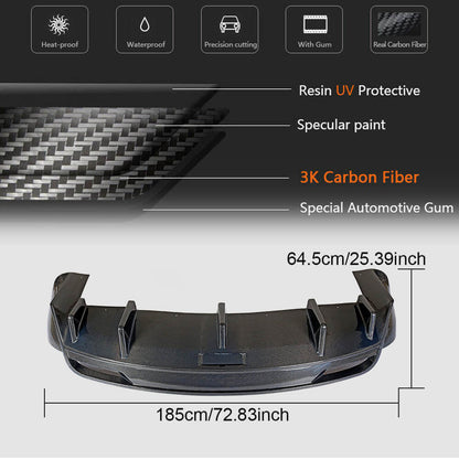 Rear Bumper Diffuser (2015-2021, Carbon) for Tesla Model X 2015- - image 6