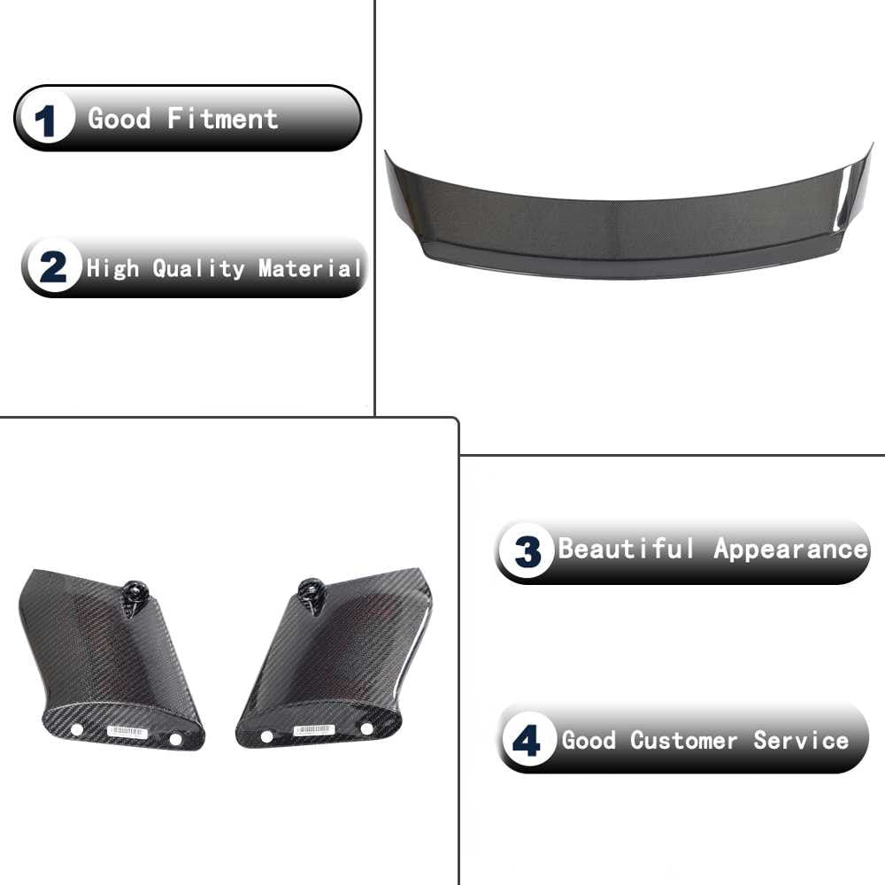Rear Trunk Spoiler Carbon Fiber V5 for BMW 2 Series G42 2021- - image 6
