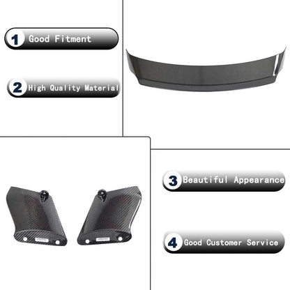 Rear Trunk Spoiler Carbon Fiber V5 for BMW 2 Series G42 2021- - image 6