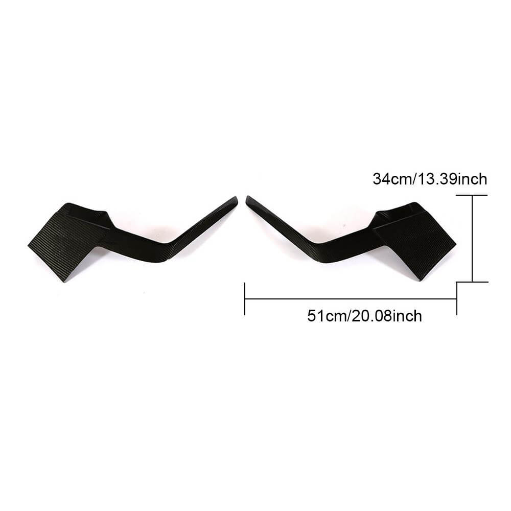 Covers on the front bumper (R/R-line HB 2017-2020, Carbon) for Volkswagen Golf 7/E-Golf - image 6