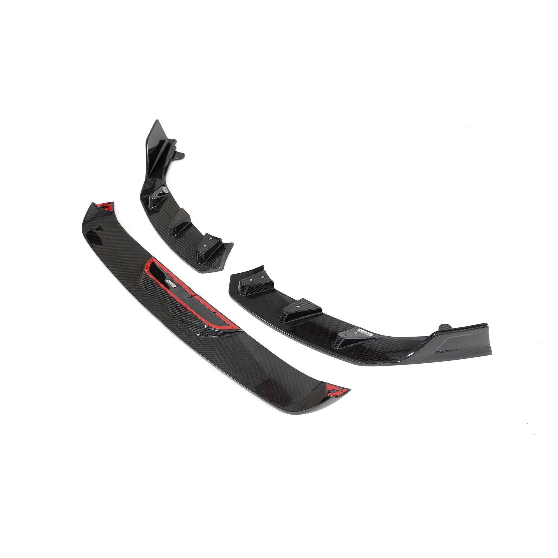 Front Bumper Lip Dry Carbon Fiber V4 (for G87) for BMW 2 Series G42 2021- - image 6