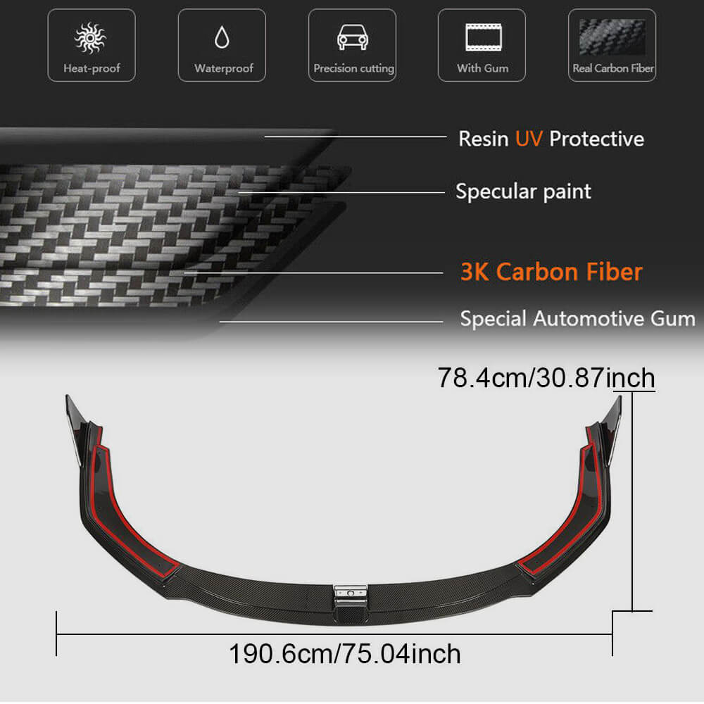 Front Bumper Lip Carbon Fiber for Lamborghini Huracan - image 6