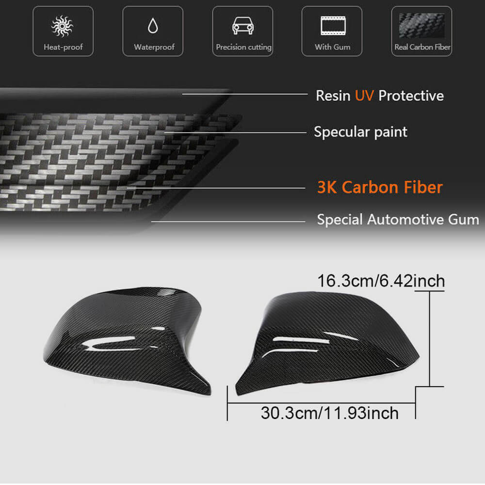 Mirror Covers V2 (Carbon) for Infiniti Q50/Q60 2013-2024 - image 6