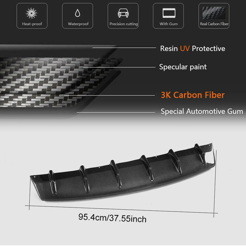 Front Bumper Lip V1 Add-on (for Base/S, Carbon) for Maserati Levante 2016- - image 6